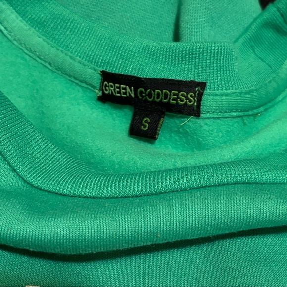 Green Graphic Fuzzy Lined Sweatshirt with word “HAWAII” - Picture 4 of 4